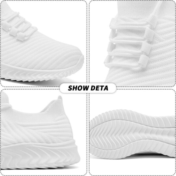 Womens Running Shoes Sneakers Tennis Walking Slip on Lightweight Outdoor Sports - Picture 5 of 7